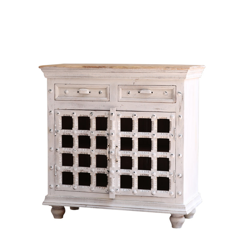 Aleyna 90cm Solid Wood Sideboard