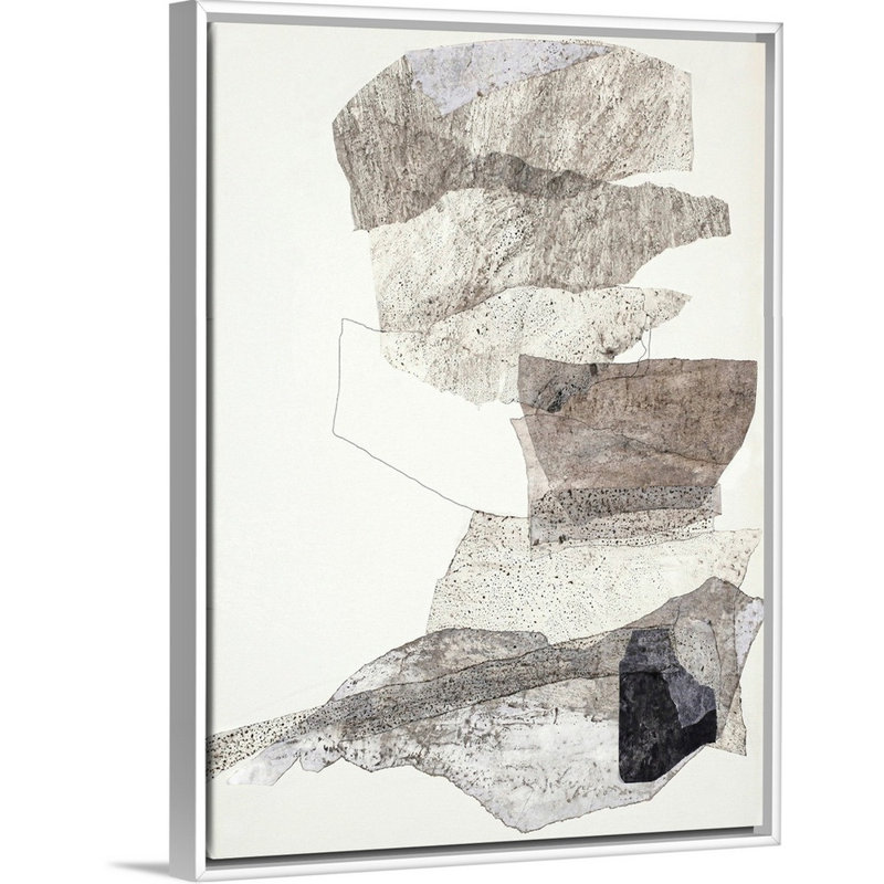 Organza 2 - reproduction d'art, Toile blanche encadrée, H 26 po x l 20 po x P 1,75 po