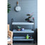 3 tablettes galvanisées, 35 x 12,5 x 40 po, étagère en métal pour la maison, style décontracté et industriel avec beaucoup d'espace de rangement 35 x 12,5 x 40 po, touche moderne