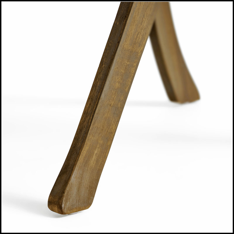Chaise de salle à manger d'extérieur en bois d'acacia Helen, assise durable et élégante pour le patio et le jardin