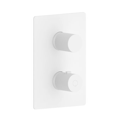 Ensemble de garniture 2 fonctions blanc mat
