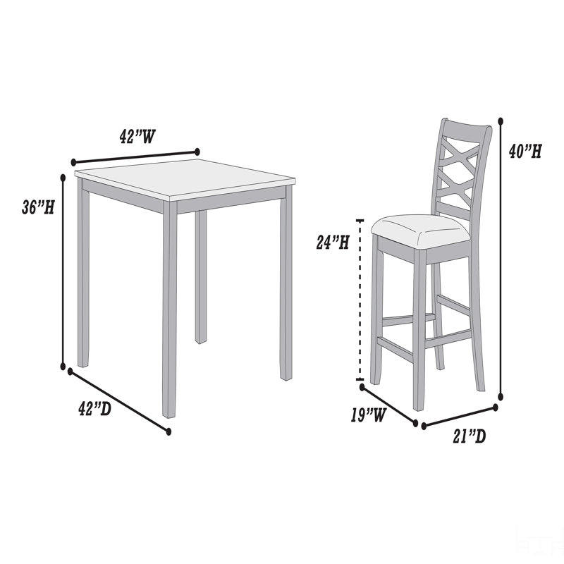 5-Piece Counter Height Table