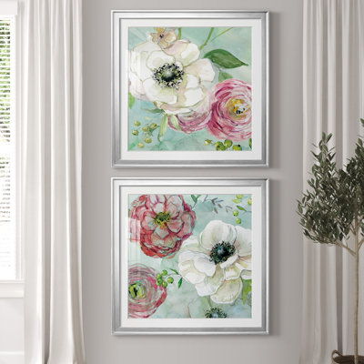 Asbury Garden Bloom III - ensemble de 2 reproductions d'art encadrées