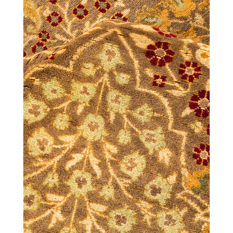 Oakhur One-of-a-Kind 6' 3" X 12' 2" 2000s Runner Wool Area Rug in Brown
