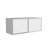 White Floating Cabinet With Sliding Door