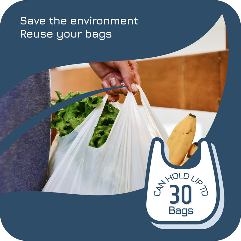 Organisateur de sacs mural - durable, résistant aux taches et aux empreintes digitales, Bleu