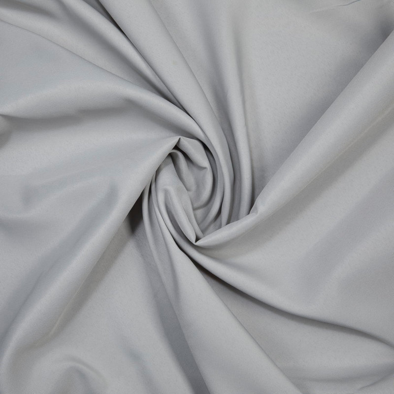 Ambee Round No Pattern Polyester Tablecloth, 70" Round, Silver
