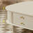 French cream-style oval coffee table-2104735107