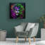 Art mural sur toile tendue - Art mural Wumples «The Joker Splosion» pour le salon, la chambre à coucher ou le bureau - 24 x 24