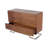 Pangea Home Modern 3-Drawer Dresser / Sideboard Buffet – Contemporary Storage Cabinet with Sleek Steel Base – Available in Walnut Light Brown Wood Veneer Finish - Bedroom, Dining Room, Entry Console-1716972684