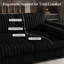 Canapé-lit modulaire rembourré 3 places, siège confortable en fausse fourrure de lapin-676853497
