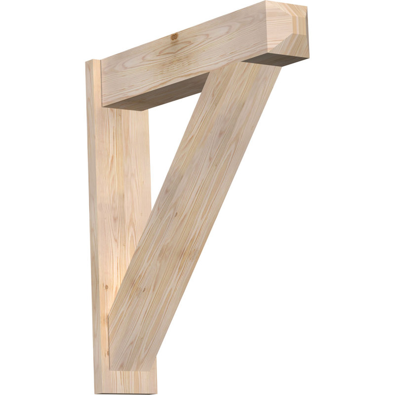 Artisan traditionnel en bois rustique, Sapin Douglas de 7 1/2 po (lisse), P 34 po x H 38 po