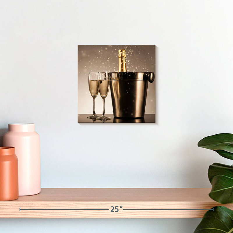 Célébration du Yarlin Golden Champagne, H 10 po x l 10 po