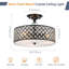 Plafonnier semi-encastré 3 lumières Crystal-2037934427