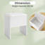 Tabouret de coiffeuse avec couvercle rabattable et coussin de siège rembourré pour la chambre