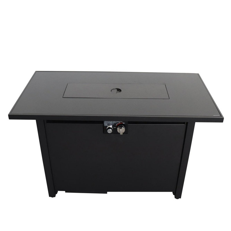 Steel Outdoor Fire Pit Table with Lid