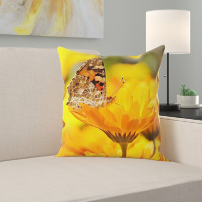 Coussin décoratif papillon