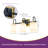 Albern 3-Light Cylindrical Cut Glass Iron Vanity Wall Sconce for Bathroom