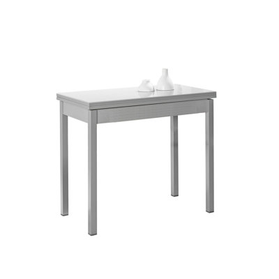 Dhima Glass Top End Table