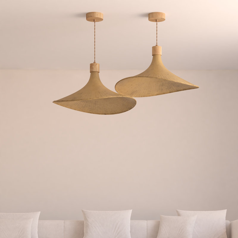 Luminaire suspendu en rotin Avery