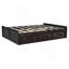 Structure de lit plateforme en bois avec 6 tiroirs-194727603