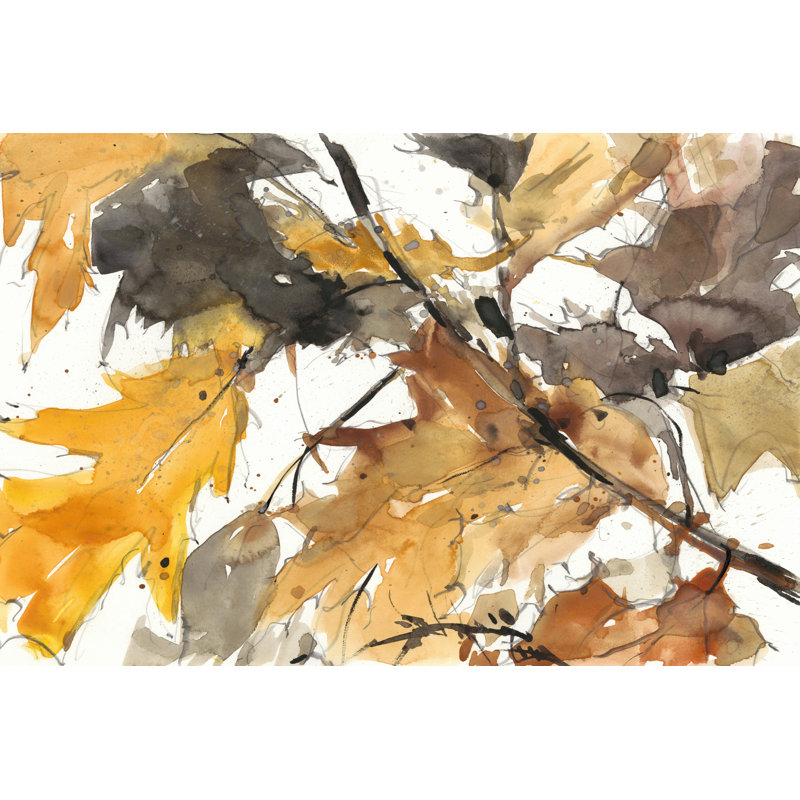 «Autumn Leaves I» par Samuel Dixon - peinture sur toile tendue, H 24 po x l 36 po
