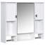 Armoire de salle de bain 35 po x 28 po avec miroir - style mural et fonctionnel