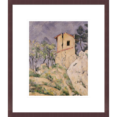 House with Cracked Wall by Paul Cézanne -Framed Giclee Print