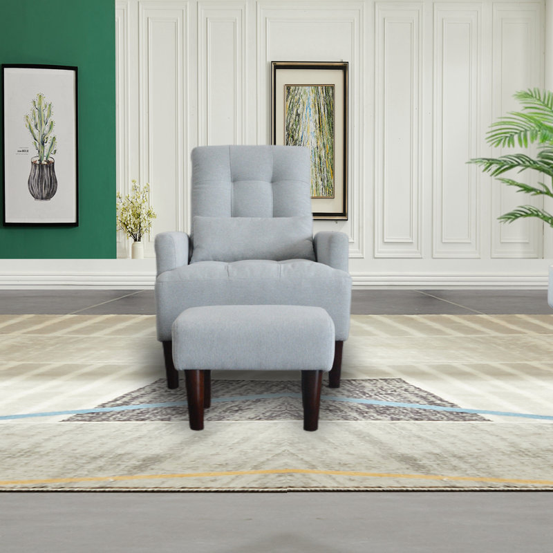 Fauteuil capitonné de 27,71 po de largeur