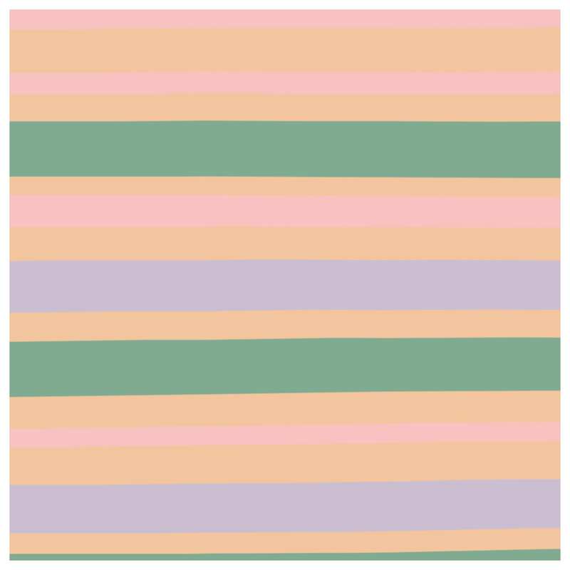 Couvertures pastel à rayures, L 60 po x H 80 po