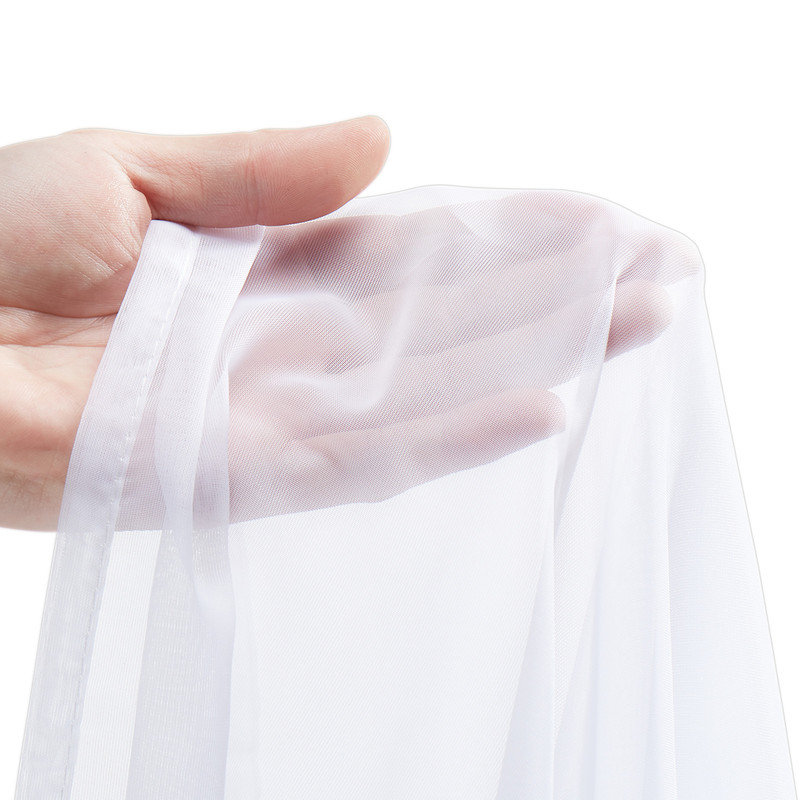 Rideaux transparents filtrant la lumière 2 panneaux, l 42 po x L 84 po, rideaux translucides à passe-tringle pour fenêtres, polyester