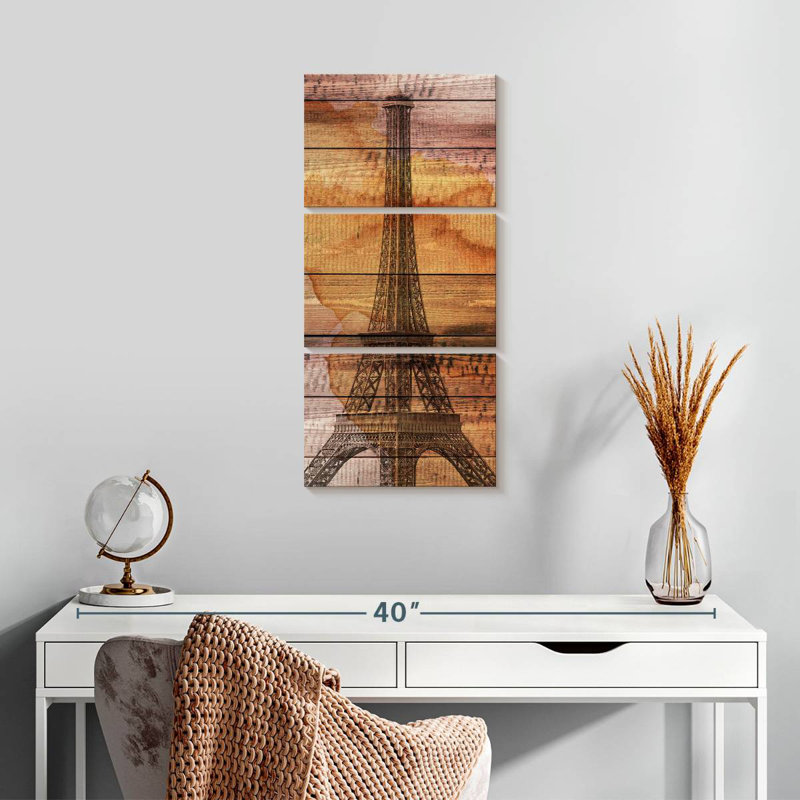 Tour Eiffel en bois, H 27 po x l 12 po