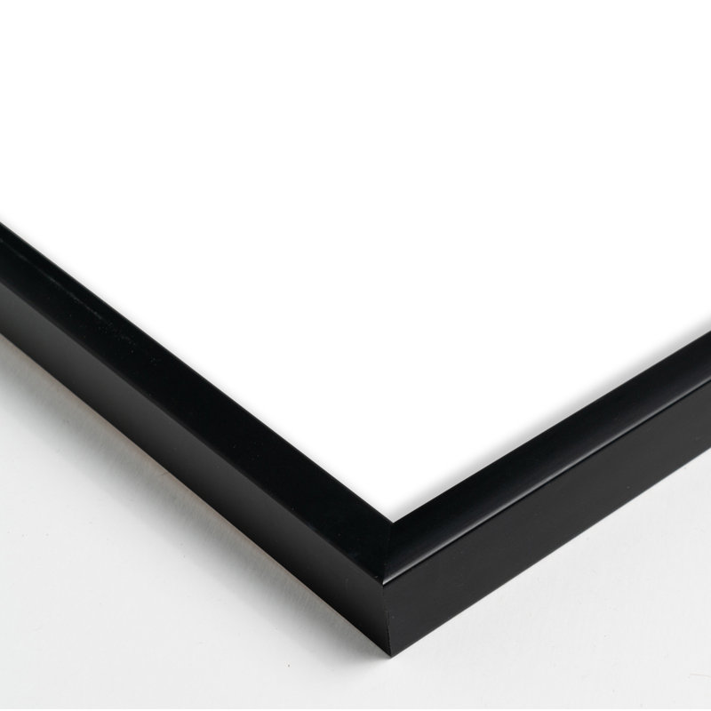 «Madeline Is The New Black 3» par Andrea Stokes - reproduction d'art encadrée, Bois noir, H 30 po x l 24 po x P 1,25 po