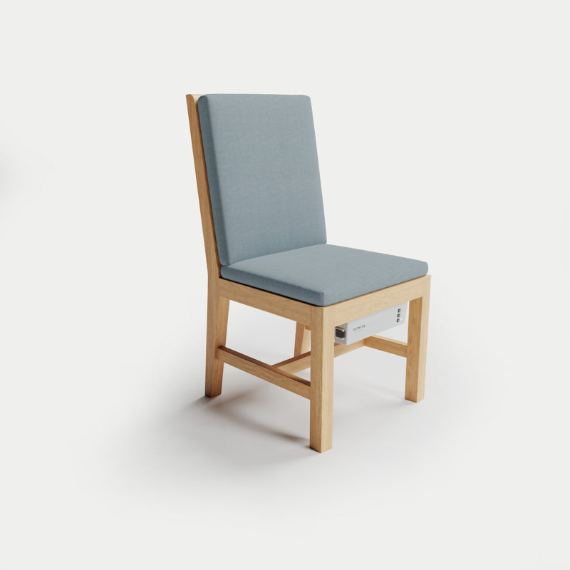 Fauteuil de salle à manger chauffant Solerno - verre de mer, Seaglass