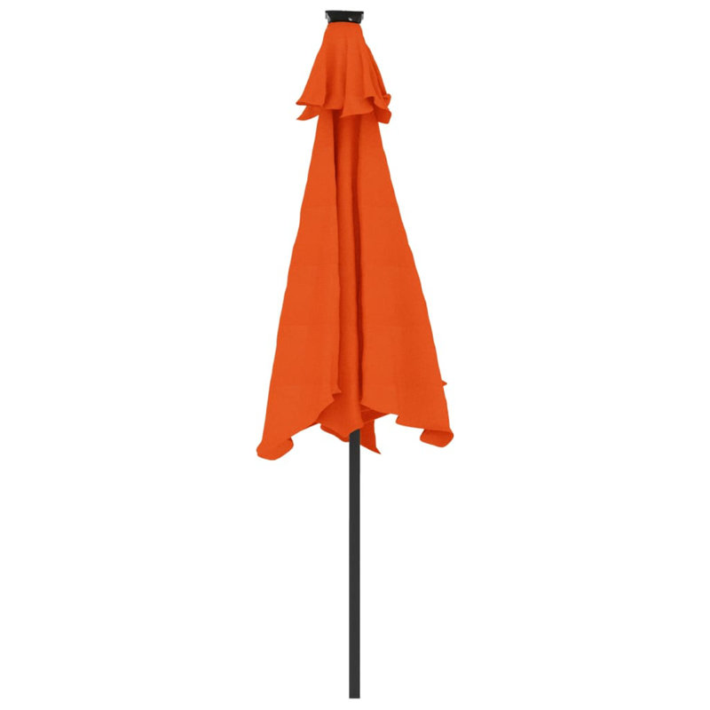 Beach Parasol, 212cm H x 225cm W x 225cm D, Terracotta