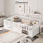 Lit de plancher, structure de lit plateforme en bois à profil bas, aucun sommier tapissier requis-1243162369-1243162378