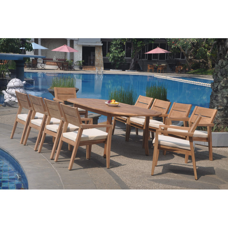 Ensemble repas 10 personnes Pioche, H 30,5 po x L 71 po x l 40 po, Ensemble de 4