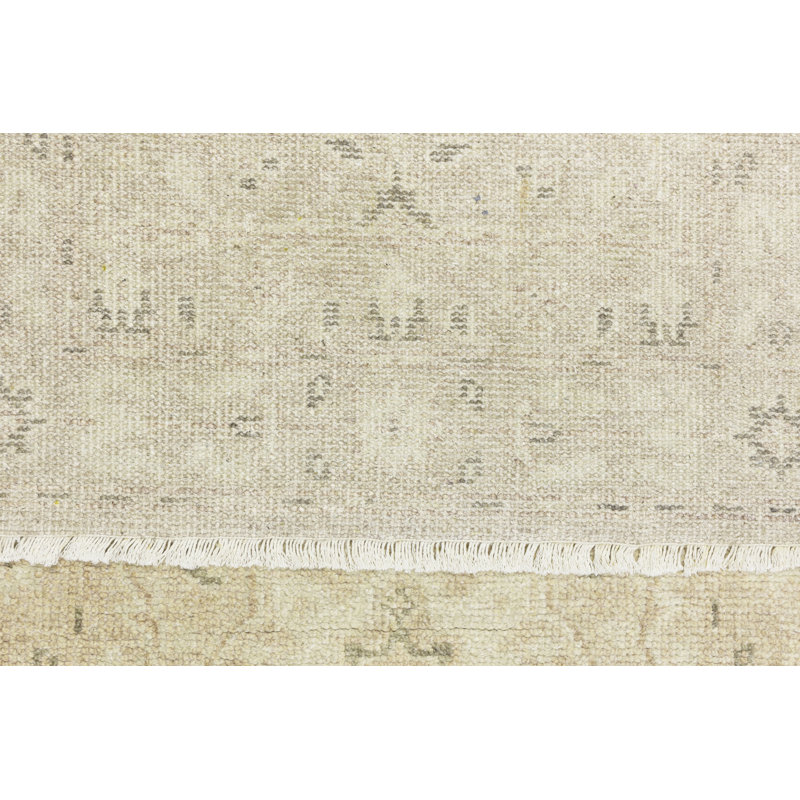 Elanda Muted Wool Floral Oriental Rug, Runner 2'5" x 12'