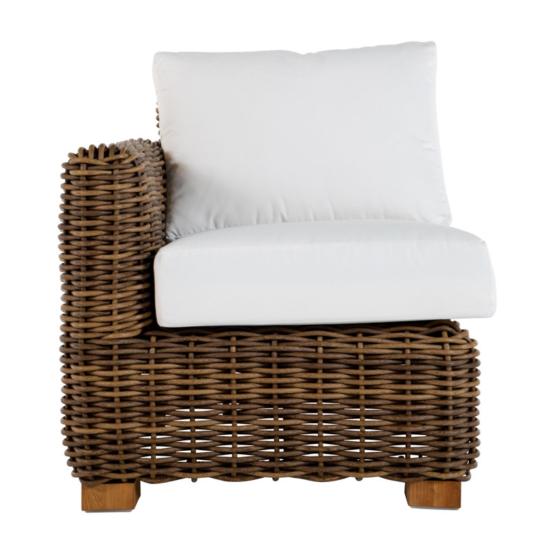 Montauk Left Hand Facing Seating Component, Left Hand Facing, Welt + Standard fill, Avila Natural White