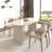 Kitchen Extendable Dining Table For 4-8 People, Oval Kitchen Table With Wooden Strip Base For Family Living Room-1795385778
