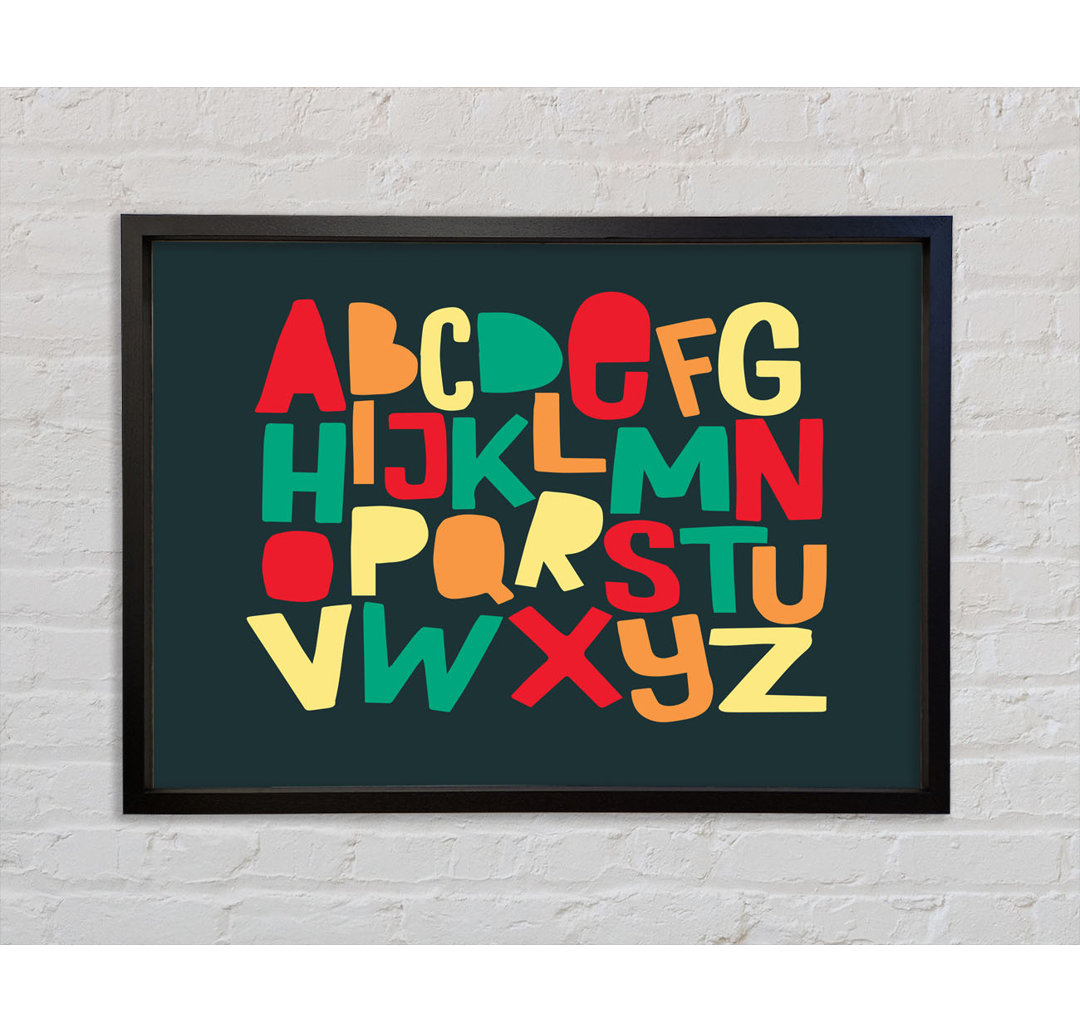 Das Alphabet Modern - Bilderrahmen Kunstdrucke auf Leinwand