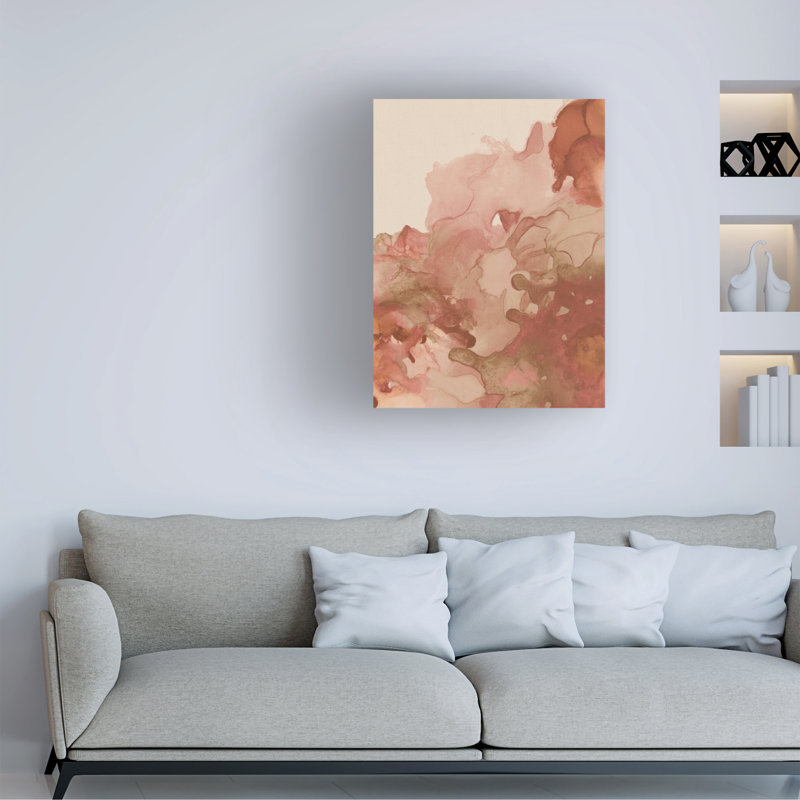 Encre et rouille I sur toile, H 19 po x l 14 po x P 2 po