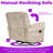 34.3" D X 34.8" W Manual Recliner Swivel Rocker Sofa Chair With Chenille Upholstery & Dual Recline Angles-2087294213