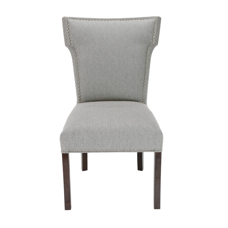 17'' H Upholstered Side Chair, Gray