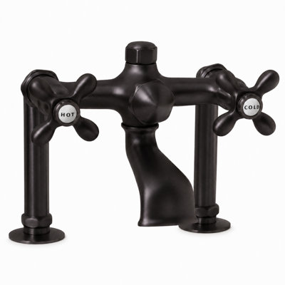 Deck Mount Tub Faucet with Cross Handles (P0802) by Strom Living
