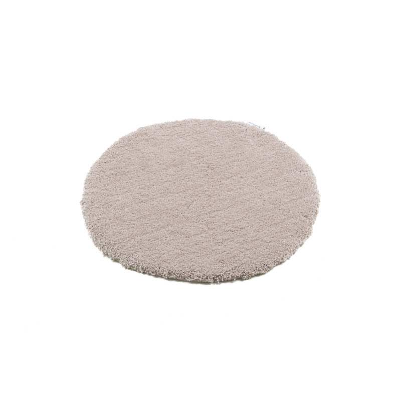 Circle Bath Rug, Beige, 90cm