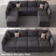 Canapé-lit modulaire convertible Aurora Chenille-106913436-106913482