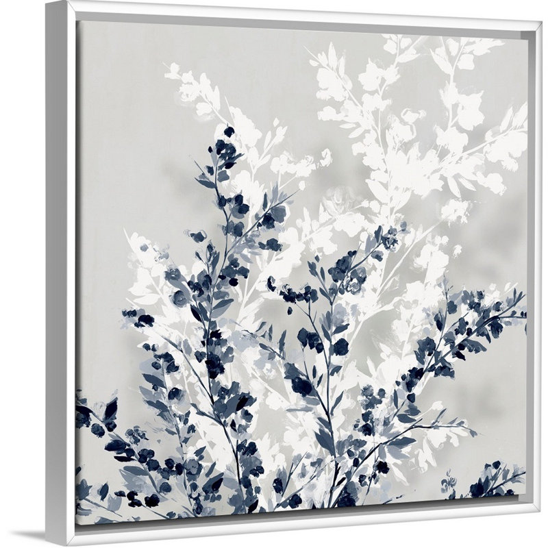 " Where Will We Be This Spring II " by Isabelle Z, White Framed Canvas, 38" H x 38" W