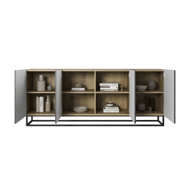 Mehrunisha 200cm Sideboard, Artisan/Rivier Stone