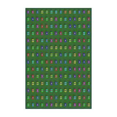 Tapis vert tissé à la machine